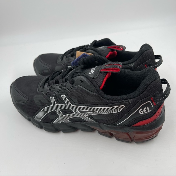 NEW! 🥾 ASICS Gel Quantum 90 3 GS Black Red Athletic Shoes - Size 5.5 - Picture 10 of 11